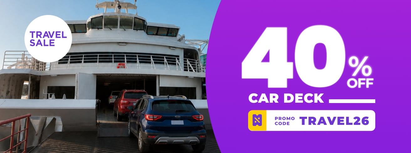 40 OFF on car deck - Travel sale in Colonia Express
