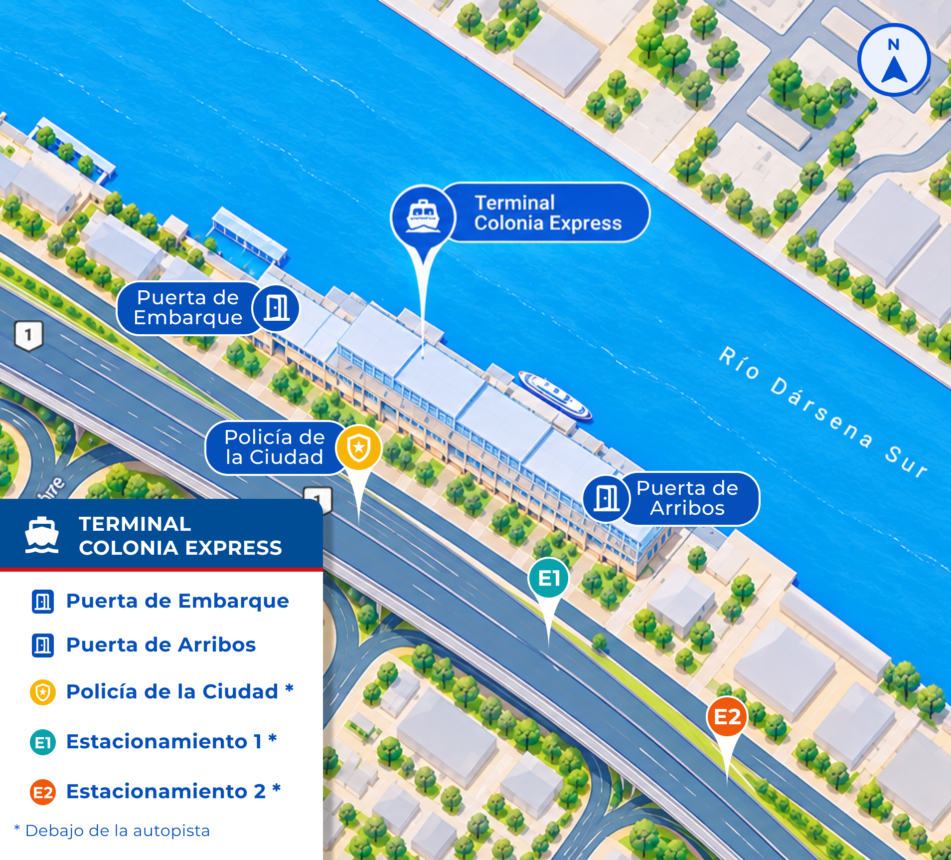 Parking Map - Colonia Express
